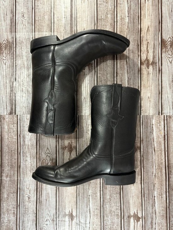 Lucchese Classics Handmade Baby Buffalo roper l3515 size 9 EE color black $895 main image 12